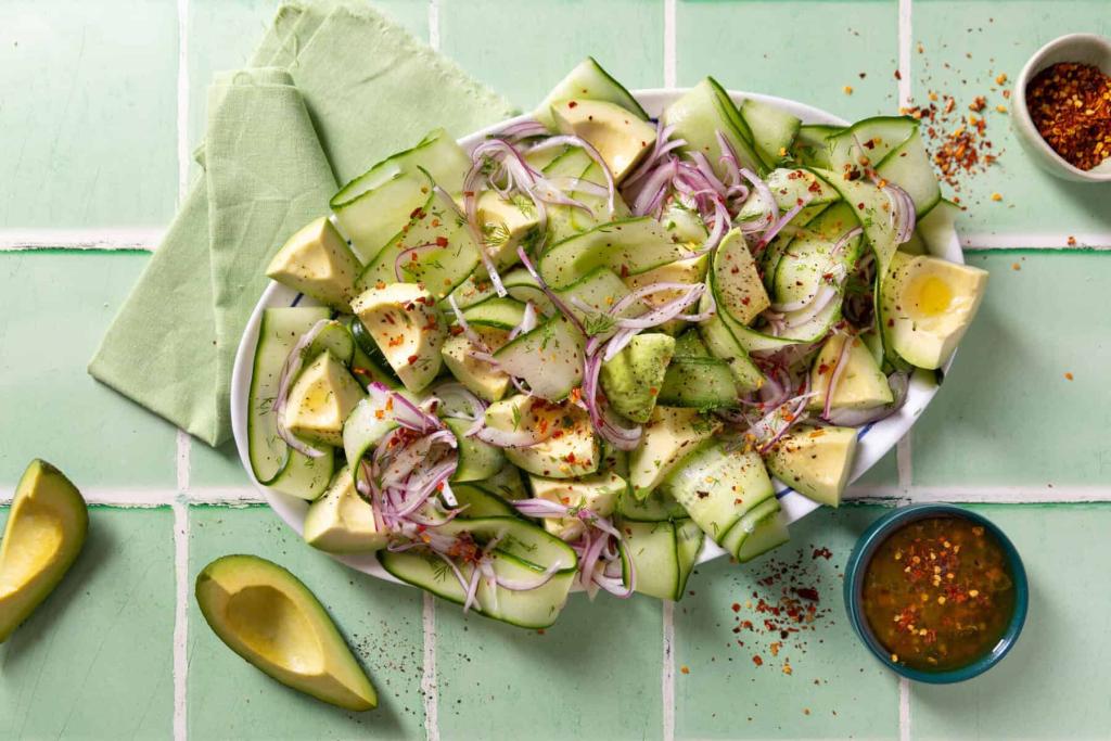 Recipe of the day: Cucumber, avo and dill salad