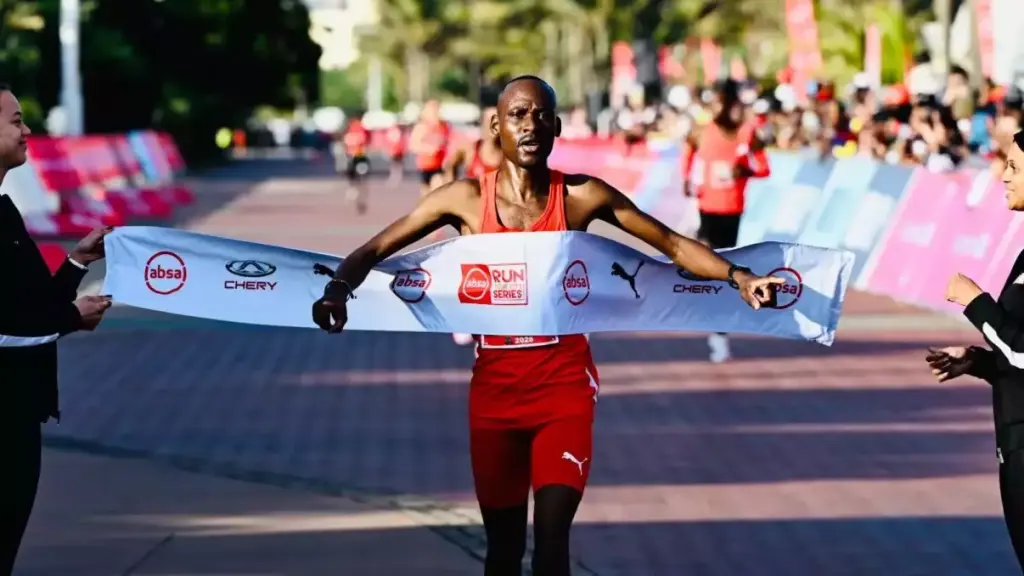 Kabelo Mulaudzi secures back-to-back victories at the Absa Run Your City 10km race