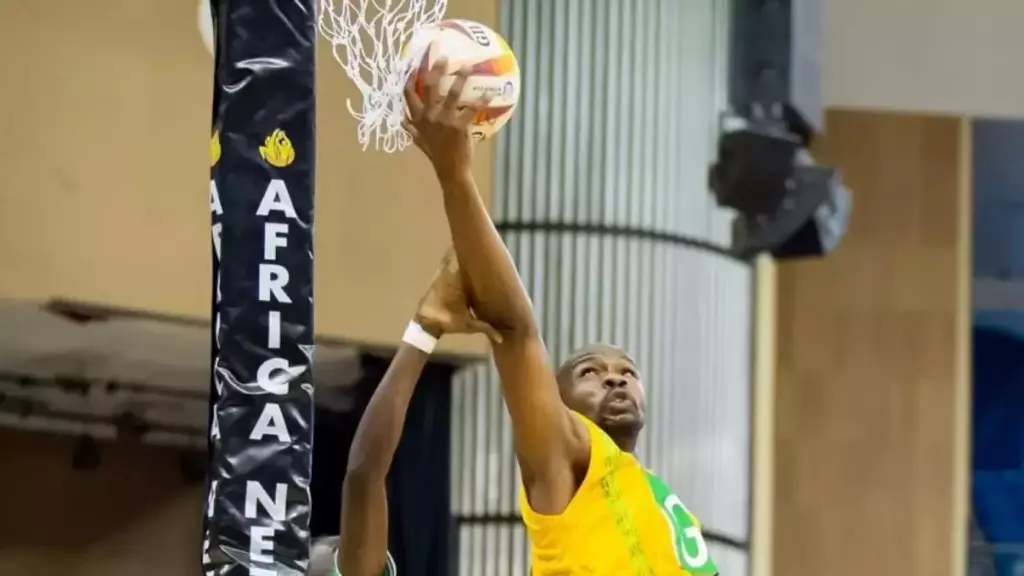 Lutendo Maiwashe prepares for the 2025 Male Netball Championship