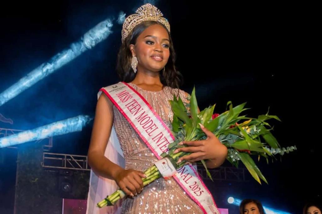 17-year-old Pearl Mathebula wins Miss Teen International in Peru