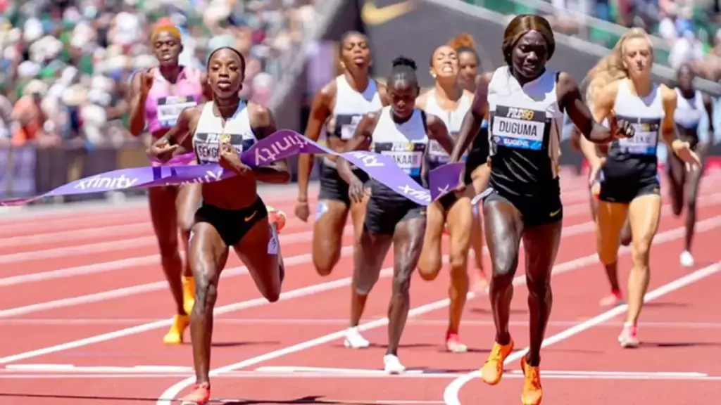 Samuel Sepeng Pleased by Prudence Sekgodisos performance at The Prefontaine Classic