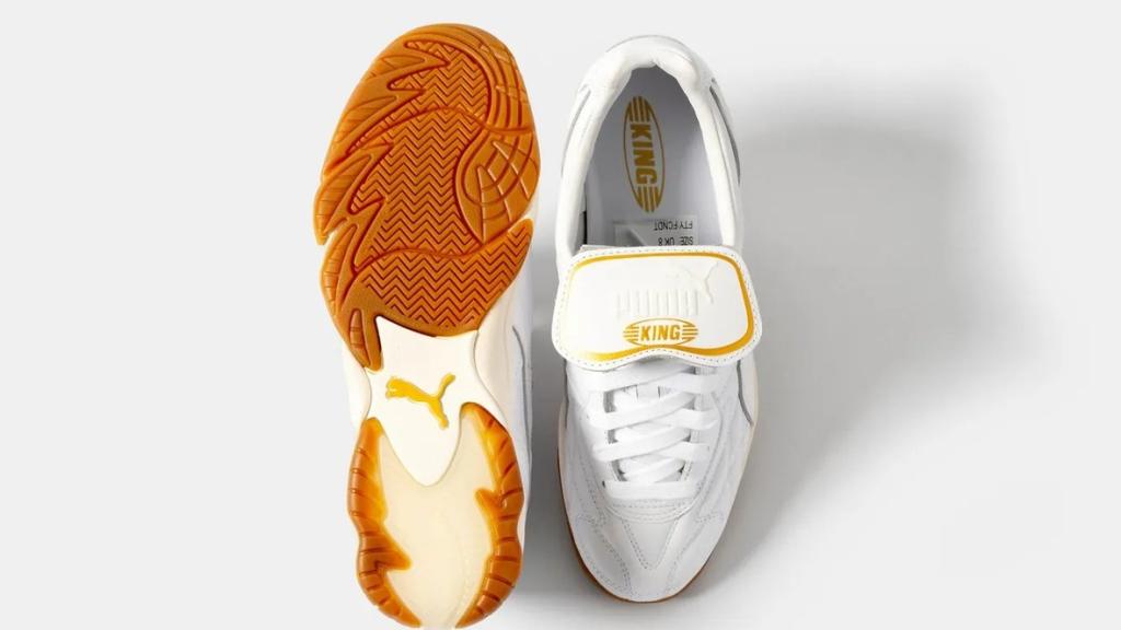 PUMA's iconic King Indoor returns in a clean white colourway